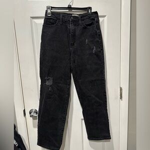 Black Distressed Jeans